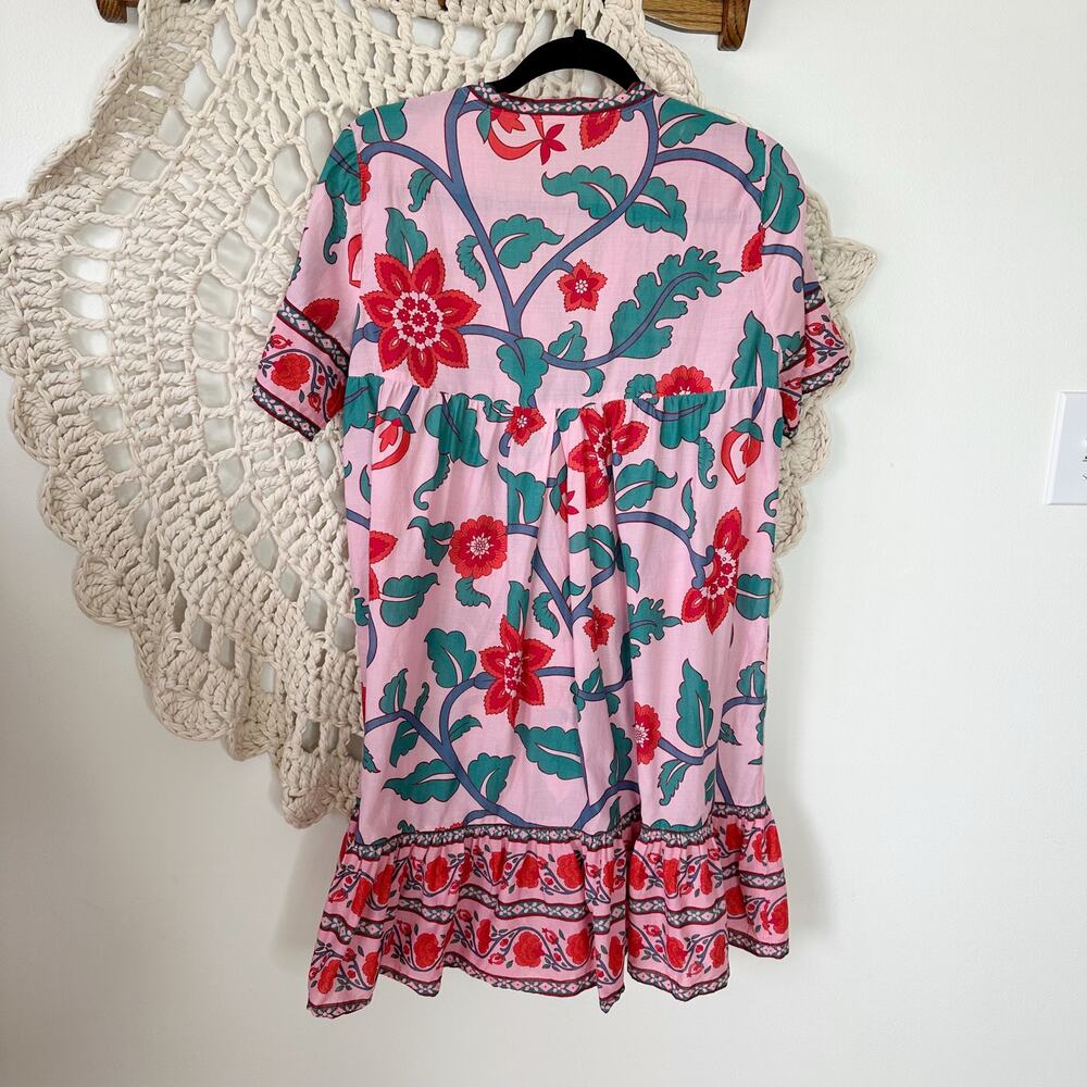 J.Crew V-neck tunic dress in floral block print Size Small - Picture 5 of 5